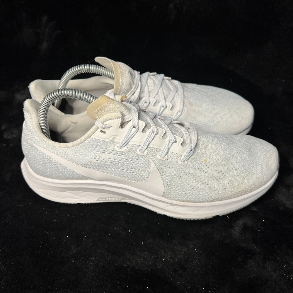 Nike Air Zoom Pegasus 36 AQ2210-100 Womens 10 Shoes White Half Blue Sneakers - Picture 3 of 7